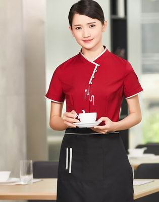 pre-oder** เสื้อพนักงานเสริฟ พนักงานโรงแรม พนักงานรีสอร์ท (สินค้าไม่รวมกางเกง) ***สินค้าไม่สามารถเปลี่ยนสีและรูปแบบได้คะ สีตามภาพ ไซร์ L XL 2XL 3XL 4XL 