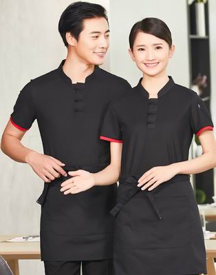 pre-oder** เสื้อพนักงานเสริฟ พนักงานโรงแรม พนักงานรีสอร์ท (สินค้าไม่รวมกางเกง) ***สินค้าไม่สามารถเปลี่ยนสีและรูปแบบได้คะ สีตามภาพ ไซร์ L XL 2XL 3XL 4XL 