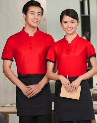 pre-oder** เสื้อพนักงานเสริฟ พนักงานโรงแรม พนักงานรีสอร์ท (สินค้าไม่รวมกางเกง) ***สินค้าไม่สามารถเปลี่ยนสีและรูปแบบได้คะ สีตามภาพ ไซร์ L XL 2XL 3XL 4XL 