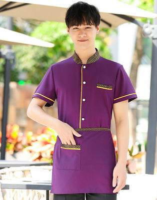 pre-oder** เสื้อพนักงานเสริฟ พนักงานโรงแรม พนักงานรีสอร์ท (สินค้าไม่รวมกางเกง) ***สินค้าไม่สามารถเปลี่ยนสีและรูปแบบได้คะ สีตามภาพ ไซร์ L XL 2XL 3XL 4XL 