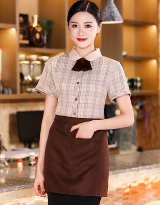 pre-oder** เสื้อพนักงานเสริฟ พนักงานโรงแรม พนักงานรีสอร์ท (สินค้าไม่รวมกางเกง) ***สินค้าไม่สามารถเปลี่ยนสีและรูปแบบได้คะ สีตามภาพ ไซร์ L XL 2XL 3XL 4XL 