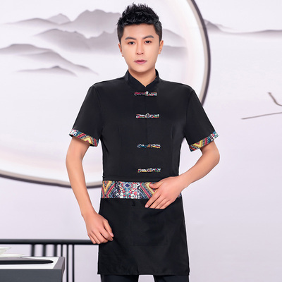 pre-oder** เสื้อพนักงานเสริฟ พนักงานโรงแรม พนักงานรีสอร์ท (สินค้าไม่รวมกางเกง) ***สินค้าไม่สามารถเปลี่ยนสีและรูปแบบได้คะ สีตามภาพ ไซร์ L XL 2XL 3XL 4XL 