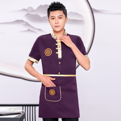 pre-oder** เสื้อพนักงานเสริฟ พนักงานโรงแรม พนักงานรีสอร์ท (สินค้าไม่รวมกางเกง) ***สินค้าไม่สามารถเปลี่ยนสีและรูปแบบได้คะ สีตามภาพ ไซร์ L XL 2XL 3XL 4XL 