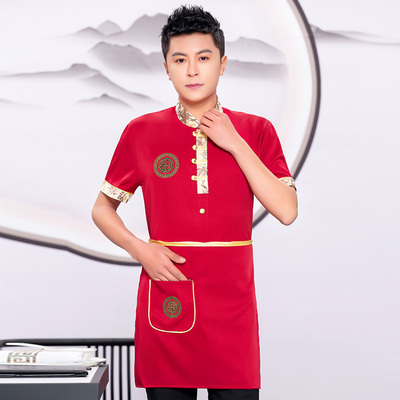 pre-oder** เสื้อพนักงานเสริฟ พนักงานโรงแรม พนักงานรีสอร์ท (สินค้าไม่รวมกางเกง) ***สินค้าไม่สามารถเปลี่ยนสีและรูปแบบได้คะ สีตามภาพ ไซร์ L XL 2XL 3XL 4XL 