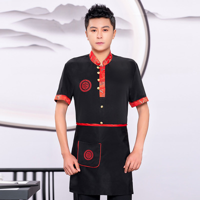 pre-oder** เสื้อพนักงานเสริฟ พนักงานโรงแรม พนักงานรีสอร์ท (สินค้าไม่รวมกางเกง) ***สินค้าไม่สามารถเปลี่ยนสีและรูปแบบได้คะ สีตามภาพ ไซร์ L XL 2XL 3XL 4XL 