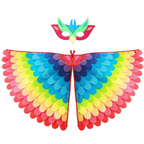 7C282.6 ชุดเด็ก ปีกนกสีสัน Children Wing Bird Costume