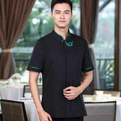pre-oder** เสื้อพนักงานเสริฟ พนักงานโรงแรม พนักงานรีสอร์ท (สินค้าไม่รวมกางเกง) ***สินค้าไม่สามารถเปลี่ยนสีและรูปแบบได้คะ สีตามภาพ ไซร์ L XL 2XL 3XL 4XL 