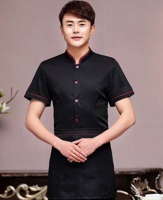 pre-oder** เสื้อพนักงานเสริฟ พนักงานโรงแรม พนักงานรีสอร์ท (สินค้าไม่รวมกางเกง) ***สินค้าไม่สามารถเปลี่ยนสีและรูปแบบได้คะ สีตามภาพ ไซร์ L XL 2XL 3XL 4XL 