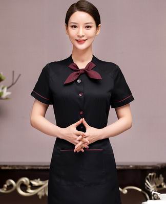 pre-oder** เสื้อพนักงานเสริฟ พนักงานโรงแรม พนักงานรีสอร์ท (สินค้าไม่รวมกางเกง) ***สินค้าไม่สามารถเปลี่ยนสีและรูปแบบได้คะ สีตามภาพ ไซร์ L XL 2XL 3XL 4XL 