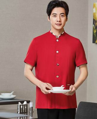 pre-oder** เสื้อพนักงานเสริฟ พนักงานโรงแรม พนักงานรีสอร์ท (สินค้าไม่รวมกางเกง) ***สินค้าไม่สามารถเปลี่ยนสีและรูปแบบได้คะ สีตามภาพ ไซร์ L XL 2XL 3XL 4XL 