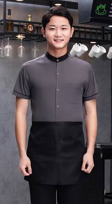 pre-oder** เสื้อพนักงานเสริฟ พนักงานโรงแรม พนักงานรีสอร์ท (สินค้าไม่รวมกางเกง) ***สินค้าไม่สามารถเปลี่ยนสีและรูปแบบได้คะ สีตามภาพ ไซร์ L XL 2XL 3XL 4XL 