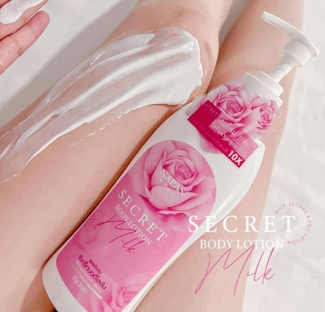 โลชั่นนมหอมซีเคร็ท Milk Secret นมหอม ซีเคร็ทบอดี้โลชั่น 300ml. สูตร 1 ( สูตรเร่งขาว ตัวเก่า )