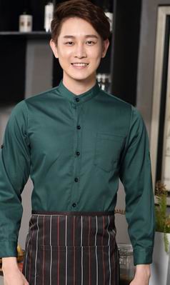 pre-oder** เสื้อพนักงานเสริฟ พนักงานโรงแรม พนักงานรีสอร์ท (สินค้าไม่รวมกางเกง) ***สินค้าไม่สามารถเปลี่ยนสีและรูปแบบได้คะ สีตามภาพ ไซร์ L XL 2XL 3XL 4XL 