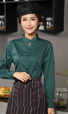 pre-oder** เสื้อพนักงานเสริฟ พนักงานโรงแรม พนักงานรีสอร์ท (สินค้าไม่รวมกางเกง) ***สินค้าไม่สามารถเปลี่ยนสีและรูปแบบได้คะ สีตามภาพ ไซร์ L XL 2XL 3XL 4XL 