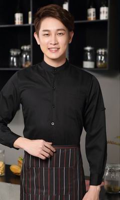 pre-oder** เสื้อพนักงานเสริฟ พนักงานโรงแรม พนักงานรีสอร์ท (สินค้าไม่รวมกางเกง) ***สินค้าไม่สามารถเปลี่ยนสีและรูปแบบได้คะ สีตามภาพ ไซร์ L XL 2XL 3XL 4XL 