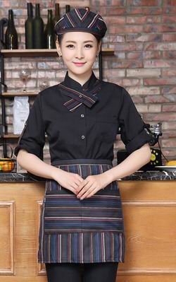 pre-oder** เสื้อพนักงานเสริฟ พนักงานโรงแรม พนักงานรีสอร์ท (สินค้าไม่รวมกางเกง) ***สินค้าไม่สามารถเปลี่ยนสีและรูปแบบได้คะ สีตามภาพ ไซร์ L XL 2XL 3XL 4XL 