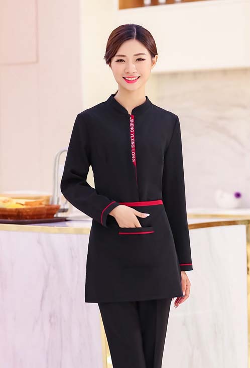 pre-oder** เสื้อพนักงานเสริฟ พนักงานโรงแรม พนักงานรีสอร์ท (สินค้าไม่รวมกางเกง) ***สินค้าไม่สามารถเปลี่ยนสีและรูปแบบได้คะ สีตามภาพ ไซร์ L XL 2XL 3XL 4XL 