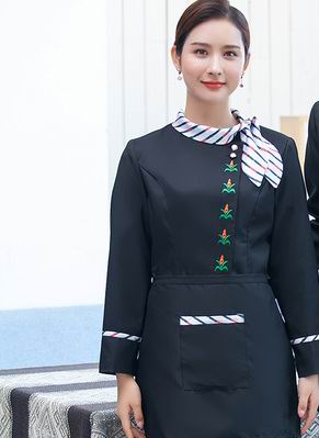 pre-oder** เสื้อพนักงานเสริฟ พนักงานโรงแรม พนักงานรีสอร์ท (สินค้าไม่รวมกางเกง) ***สินค้าไม่สามารถเปลี่ยนสีและรูปแบบได้คะ สีตามภาพ ไซร์ L XL 2XL 3XL 4XL 