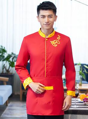 pre-oder** เสื้อพนักงานเสริฟ พนักงานโรงแรม พนักงานรีสอร์ท (สินค้าไม่รวมกางเกง) ***สินค้าไม่สามารถเปลี่ยนสีและรูปแบบได้คะ สีตามภาพ ไซร์ L XL 2XL 3XL 4XL 