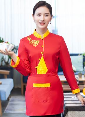 pre-oder** เสื้อพนักงานเสริฟ พนักงานโรงแรม พนักงานรีสอร์ท (สินค้าไม่รวมกางเกง) ***สินค้าไม่สามารถเปลี่ยนสีและรูปแบบได้คะ สีตามภาพ ไซร์ L XL 2XL 3XL 4XL 
