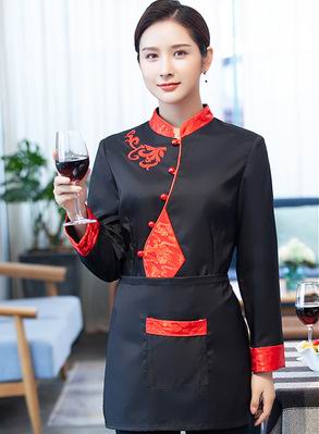 pre-oder** เสื้อพนักงานเสริฟ พนักงานโรงแรม พนักงานรีสอร์ท (สินค้าไม่รวมกางเกง) ***สินค้าไม่สามารถเปลี่ยนสีและรูปแบบได้คะ สีตามภาพ ไซร์ L XL 2XL 3XL 4XL 