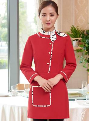pre-oder** เสื้อพนักงานเสริฟ พนักงานโรงแรม พนักงานรีสอร์ท (สินค้าไม่รวมกางเกง) ***สินค้าไม่สามารถเปลี่ยนสีและรูปแบบได้คะ สีตามภาพ ไซร์ L XL 2XL 3XL 4XL 