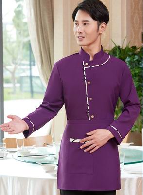 pre-oder** เสื้อพนักงานเสริฟ พนักงานโรงแรม พนักงานรีสอร์ท (สินค้าไม่รวมกางเกง) ***สินค้าไม่สามารถเปลี่ยนสีและรูปแบบได้คะ สีตามภาพ ไซร์ L XL 2XL 3XL 4XL 