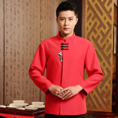 pre-oder** เสื้อพนักงานเสริฟ พนักงานโรงแรม พนักงานรีสอร์ท (สินค้าไม่รวมกางเกง) ***สินค้าไม่สามารถเปลี่ยนสีและรูปแบบได้คะ สีตามภาพ ไซร์ L XL 2XL 3XL 4XL 
