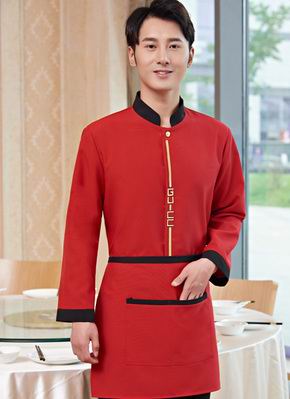 pre-oder** เสื้อพนักงานเสริฟ พนักงานโรงแรม พนักงานรีสอร์ท (สินค้าไม่รวมกางเกง) ***สินค้าไม่สามารถเปลี่ยนสีและรูปแบบได้คะ สีตามภาพ ไซร์ L XL 2XL 3XL 4XL 