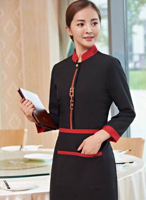 pre-oder** เสื้อพนักงานเสริฟ พนักงานโรงแรม พนักงานรีสอร์ท (สินค้าไม่รวมกางเกง) ***สินค้าไม่สามารถเปลี่ยนสีและรูปแบบได้คะ สีตามภาพ ไซร์ L XL 2XL 3XL 4XL 
