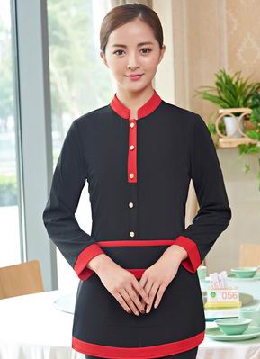 pre-oder** เสื้อพนักงานเสริฟ พนักงานโรงแรม พนักงานรีสอร์ท (สินค้าไม่รวมกางเกง) ***สินค้าไม่สามารถเปลี่ยนสีและรูปแบบได้คะ สีตามภาพ ไซร์ L XL 2XL 3XL 4XL 