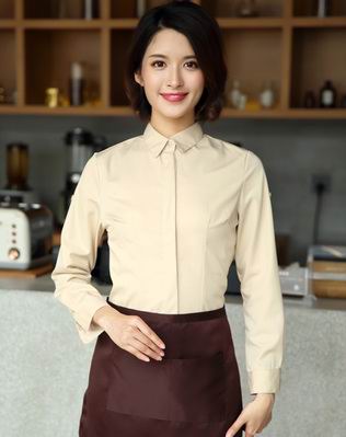 pre-oder** เสื้อพนักงานเสริฟ พนักงานโรงแรม พนักงานรีสอร์ท (สินค้าไม่รวมกางเกง) ***สินค้าไม่สามารถเปลี่ยนสีและรูปแบบได้คะ สีตามภาพ ไซร์ L XL 2XL 3XL 4XL 