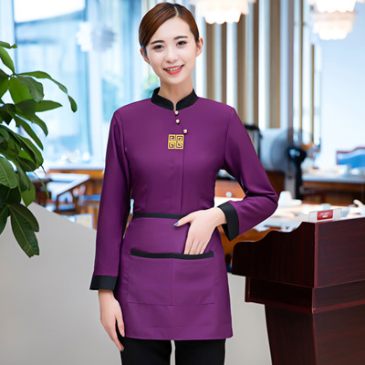 pre-oder** เสื้อพนักงานเสริฟ พนักงานโรงแรม พนักงานรีสอร์ท (สินค้าไม่รวมกางเกง) ***สินค้าไม่สามารถเปลี่ยนสีและรูปแบบได้คะ สีตามภาพ ไซร์ L XL 2XL 3XL 4XL 