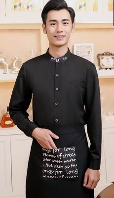 pre-oder** เสื้อพนักงานเสริฟ พนักงานโรงแรม พนักงานรีสอร์ท (สินค้าไม่รวมกางเกง) ***สินค้าไม่สามารถเปลี่ยนสีและรูปแบบได้คะ สีตามภาพ ไซร์ L XL 2XL 3XL 4XL 