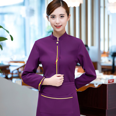 pre-oder** เสื้อพนักงานเสริฟ พนักงานโรงแรม พนักงานรีสอร์ท (สินค้าไม่รวมกางเกง) ***สินค้าไม่สามารถเปลี่ยนสีและรูปแบบได้คะ สีตามภาพ ไซร์ L XL 2XL 3XL 4XL 