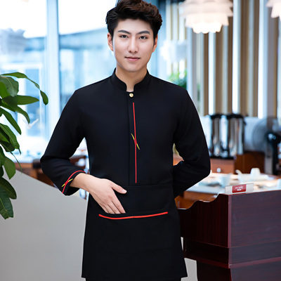 pre-oder** เสื้อพนักงานเสริฟ พนักงานโรงแรม พนักงานรีสอร์ท (สินค้าไม่รวมกางเกง) ***สินค้าไม่สามารถเปลี่ยนสีและรูปแบบได้คะ สีตามภาพ ไซร์ L XL 2XL 3XL 4XL 