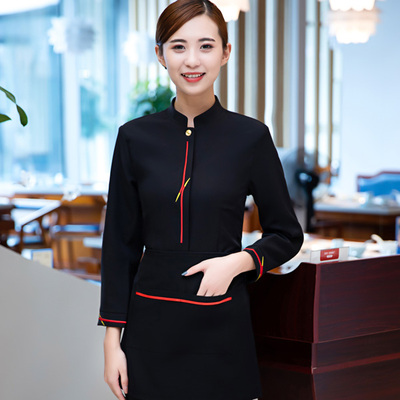 pre-oder** เสื้อพนักงานเสริฟ พนักงานโรงแรม พนักงานรีสอร์ท (สินค้าไม่รวมกางเกง) ***สินค้าไม่สามารถเปลี่ยนสีและรูปแบบได้คะ สีตามภาพ ไซร์ L XL 2XL 3XL 4XL 