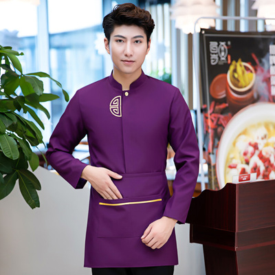 pre-oder** เสื้อพนักงานเสริฟ พนักงานโรงแรม พนักงานรีสอร์ท (สินค้าไม่รวมกางเกง) ***สินค้าไม่สามารถเปลี่ยนสีและรูปแบบได้คะ สีตามภาพ ไซร์ L XL 2XL 3XL 4XL 