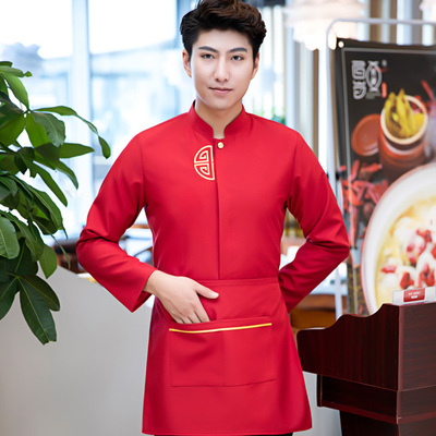 pre-oder** เสื้อพนักงานเสริฟ พนักงานโรงแรม พนักงานรีสอร์ท (สินค้าไม่รวมกางเกง) ***สินค้าไม่สามารถเปลี่ยนสีและรูปแบบได้คะ สีตามภาพ ไซร์ L XL 2XL 3XL 4XL 