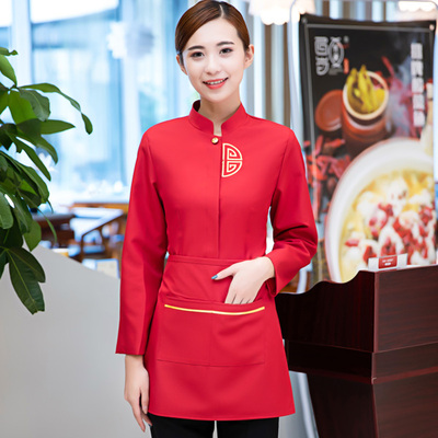 pre-oder** เสื้อพนักงานเสริฟ พนักงานโรงแรม พนักงานรีสอร์ท (สินค้าไม่รวมกางเกง) ***สินค้าไม่สามารถเปลี่ยนสีและรูปแบบได้คะ สีตามภาพ ไซร์ L XL 2XL 3XL 4XL 