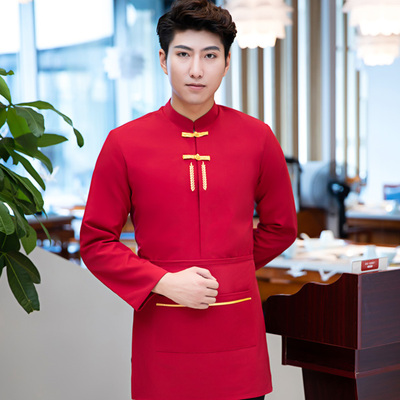 pre-oder** เสื้อพนักงานเสริฟ พนักงานโรงแรม พนักงานรีสอร์ท (สินค้าไม่รวมกางเกง) ***สินค้าไม่สามารถเปลี่ยนสีและรูปแบบได้คะ สีตามภาพ ไซร์ L XL 2XL 3XL 4XL 