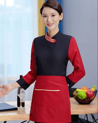 pre-oder** เสื้อพนักงานเสริฟ พนักงานโรงแรม พนักงานรีสอร์ท (สินค้าไม่รวมกางเกง) ***สินค้าไม่สามารถเปลี่ยนสีและรูปแบบได้คะ สีตามภาพ ไซร์ L XL 2XL 3XL 4XL 