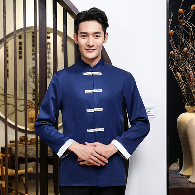 pre-oder** เสื้อพนักงานเสริฟ พนักงานโรงแรม พนักงานรีสอร์ท (สินค้าไม่รวมกางเกง) ***สินค้าไม่สามารถเปลี่ยนสีและรูปแบบได้คะ สีตามภาพ ไซร์ L XL 2XL 3XL 4XL 