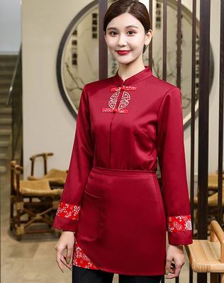 pre-oder** เสื้อพนักงานเสริฟ พนักงานโรงแรม พนักงานรีสอร์ท (สินค้าไม่รวมกางเกง) ***สินค้าไม่สามารถเปลี่ยนสีและรูปแบบได้คะ สีตามภาพ ไซร์ L XL 2XL 3XL 4XL 