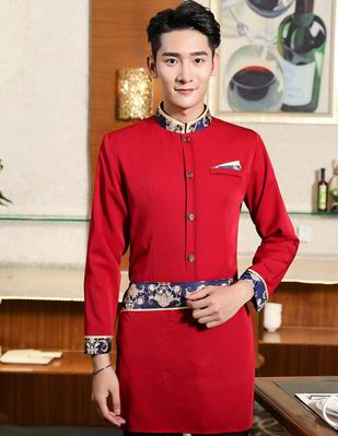pre-oder** เสื้อพนักงานเสริฟ พนักงานโรงแรม พนักงานรีสอร์ท (สินค้าไม่รวมกางเกง) ***สินค้าไม่สามารถเปลี่ยนสีและรูปแบบได้คะ สีตามภาพ ไซร์ L XL 2XL 3XL 4XL 