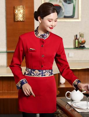 pre-oder** เสื้อพนักงานเสริฟ พนักงานโรงแรม พนักงานรีสอร์ท (สินค้าไม่รวมกางเกง) ***สินค้าไม่สามารถเปลี่ยนสีและรูปแบบได้คะ สีตามภาพ ไซร์ L XL 2XL 3XL 4XL 