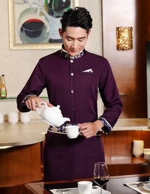 pre-oder** เสื้อพนักงานเสริฟ พนักงานโรงแรม พนักงานรีสอร์ท (สินค้าไม่รวมกางเกง) ***สินค้าไม่สามารถเปลี่ยนสีและรูปแบบได้คะ สีตามภาพ ไซร์ L XL 2XL 3XL 4XL 