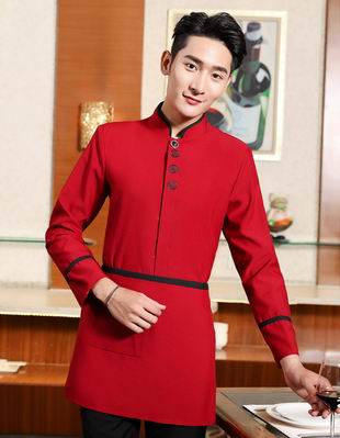 pre-oder** เสื้อพนักงานเสริฟ พนักงานโรงแรม พนักงานรีสอร์ท (สินค้าไม่รวมกางเกง) ***สินค้าไม่สามารถเปลี่ยนสีและรูปแบบได้คะ สีตามภาพ ไซร์ L XL 2XL 3XL 4XL 