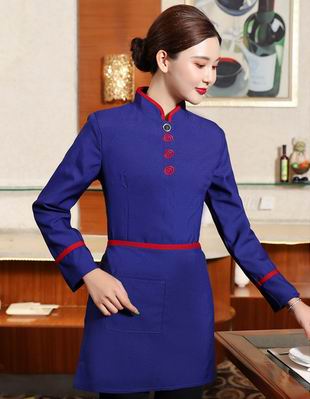 pre-oder** เสื้อพนักงานเสริฟ พนักงานโรงแรม พนักงานรีสอร์ท (สินค้าไม่รวมกางเกง) ***สินค้าไม่สามารถเปลี่ยนสีและรูปแบบได้คะ สีตามภาพ ไซร์ L XL 2XL 3XL 4XL 