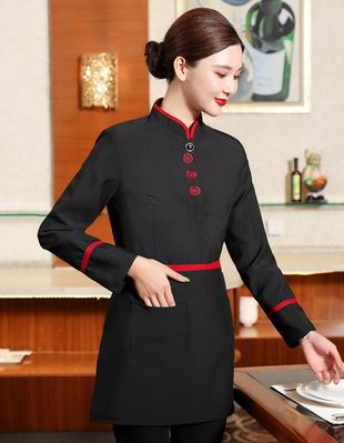 pre-oder** เสื้อพนักงานเสริฟ พนักงานโรงแรม พนักงานรีสอร์ท (สินค้าไม่รวมกางเกง) ***สินค้าไม่สามารถเปลี่ยนสีและรูปแบบได้คะ สีตามภาพ ไซร์ L XL 2XL 3XL 4XL 